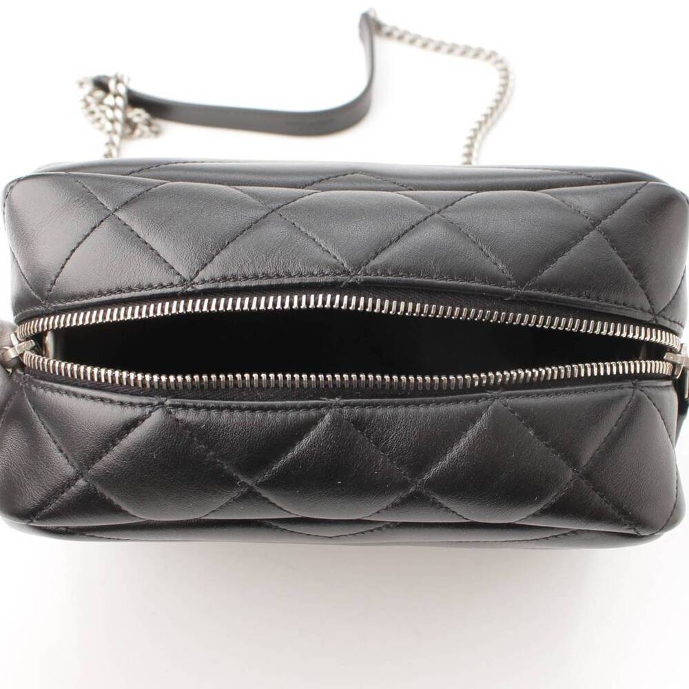 Saint Laurent Loulou Leather Bowling Shoulder Bag Black - Picture 5 of 9